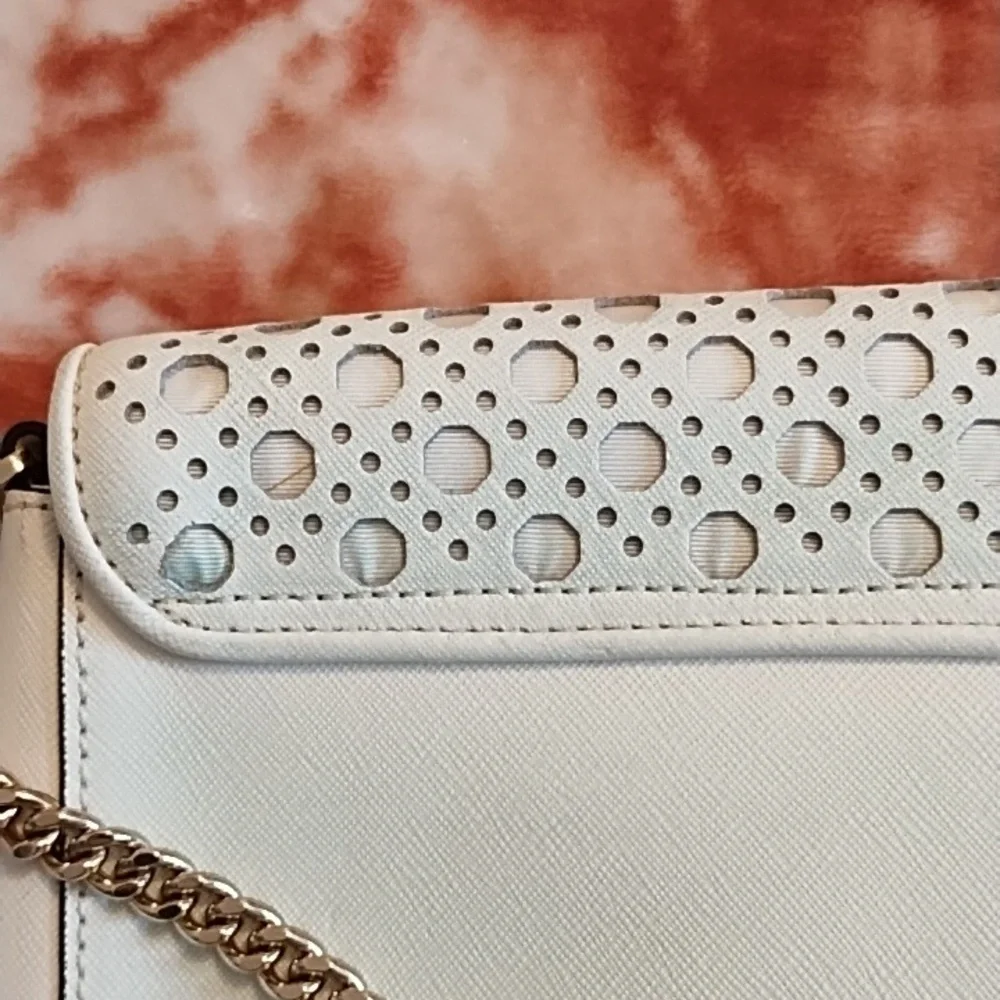 Kate Spade NY White Perforated Bag